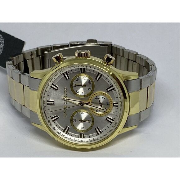 Vince Camuto VC1116TT Unisex Two - Tone Stainless Steel Analog Dial Watch JK34 - Picture 7 of 12